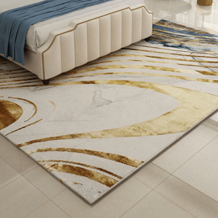 พรม MJhomedesigns 19768 Series ขนาด 160 x 230 ซม. ขาว-ทอง_2
